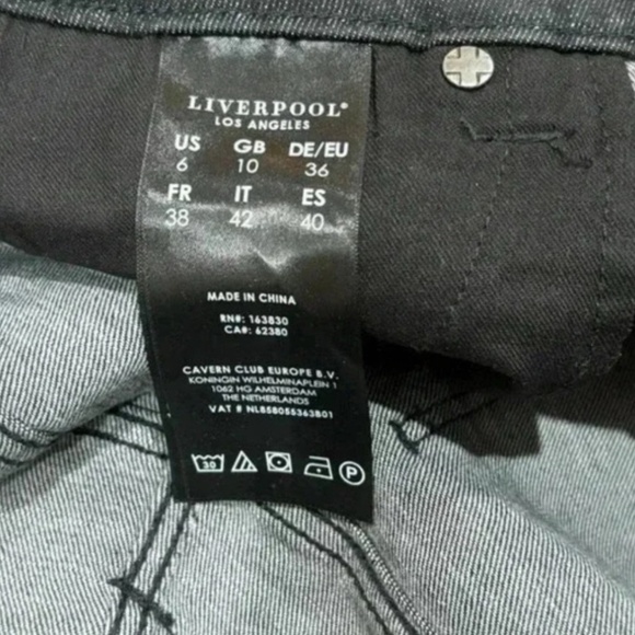 Liverpool Dark Wash Ankle Jeans - Picture 6 of 6